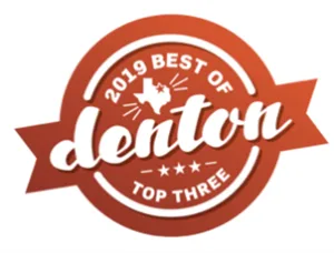 Top 3 winner Best of Denton Badge 2019