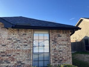 gutter on brick home